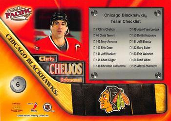 1998-99 Pacific - Team Checklists #6 Chris Chelios Back