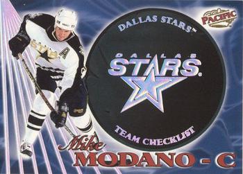 1998-99 Pacific - Team Checklists #8 Mike Modano Front