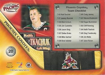 1998-99 Pacific - Team Checklists #20 Keith Tkachuk Back