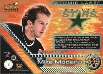 1998-99 Pacific Aurora - Atomic Laser Cuts #8 Mike Modano Back