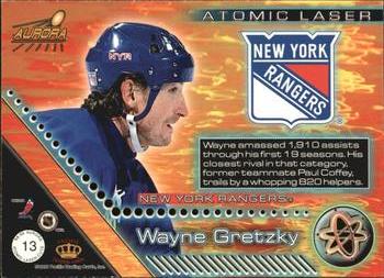 1998-99 Pacific Aurora - Atomic Laser Cuts #13 Wayne Gretzky Back