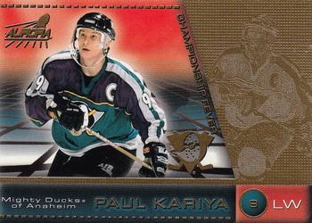 1998-99 Pacific Aurora - Championship Fever #1 Paul Kariya Front