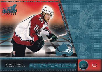 1998-99 Pacific Aurora - Championship Fever Ice Blue #11 Peter Forsberg Front
