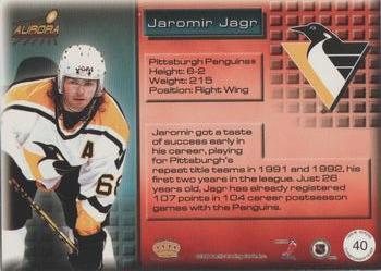 1998-99 Pacific Aurora - Championship Fever Red #40 Jaromir Jagr Back