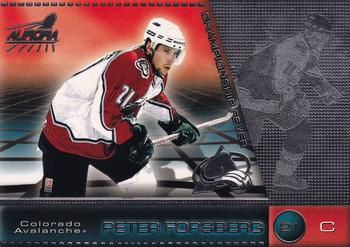 1998-99 Pacific Aurora - Championship Fever Silver #11 Peter Forsberg Front