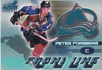1998-99 Pacific Aurora - Front Line Ice Blue #2 Peter Forsberg Front