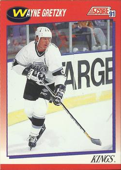 1991-92 Score Canadian Bilingual #100 Wayne Gretzky Front