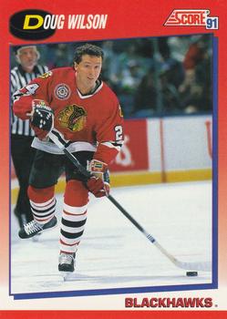 1991-92 Score Canadian Bilingual #35 Doug Wilson Front