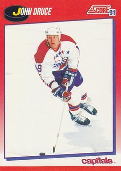 1991-92 Score Canadian Bilingual #180 John Druce Front