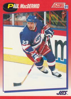 1991-92 Score Canadian Bilingual #219 Paul MacDermid Front