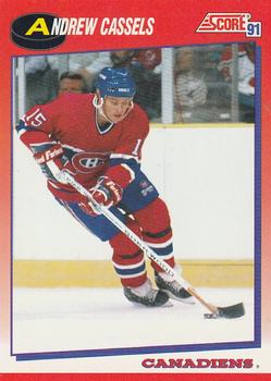 1991-92 Score Canadian Bilingual #238 Andrew Cassels Front