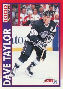 1991-92 Score Canadian Bilingual #264 Dave Taylor Front