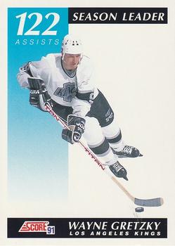 1991-92 Score Canadian Bilingual #295 Wayne Gretzky Front