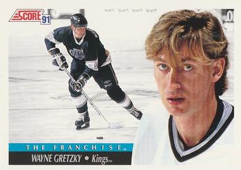 1991-92 Score Canadian Bilingual #312 Wayne Gretzky Front