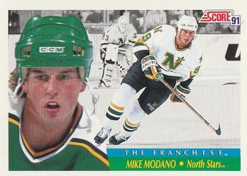 1991-92 Score Canadian Bilingual #313 Mike Modano Front