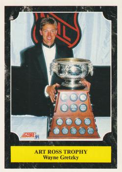 1991-92 Score Canadian Bilingual #317 Wayne Gretzky Front