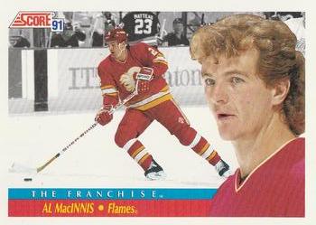 1991-92 Score Canadian Bilingual #333 Al MacInnis Front