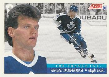 1991-92 Score Canadian Bilingual #368 Vincent Damphousse Front