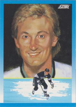 1991-92 Score Canadian Bilingual #376 Wayne Gretzky Front