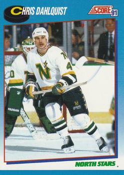 1991-92 Score Canadian Bilingual #404 Chris Dahlquist Front