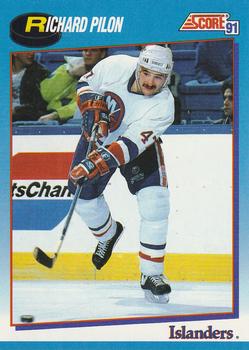 1991-92 Score Canadian Bilingual #417 Richard Pilon Front