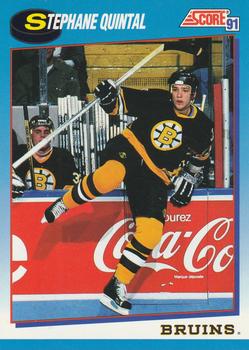 1991-92 Score Canadian Bilingual #437 Stephane Quintal Front