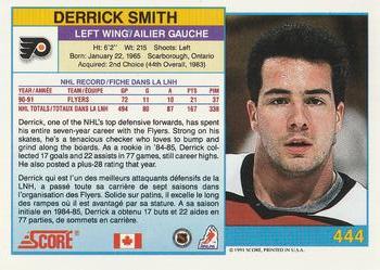 1991-92 Score Canadian Bilingual #444 Derrick Smith Back