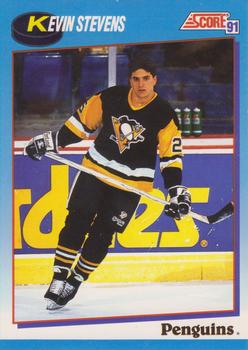 1991-92 Score Canadian Bilingual #468 Kevin Stevens Front