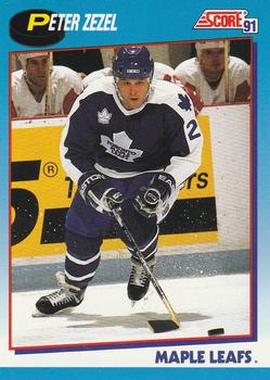 1991-92 Score Canadian Bilingual #489 Peter Zezel Front
