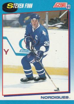 1991-92 Score Canadian Bilingual #498 Steven Finn Front