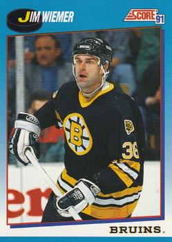 1991-92 Score Canadian Bilingual #535 Jim Wiemer Front