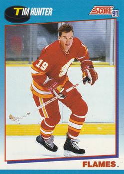 1991-92 Score Canadian Bilingual #537 Tim Hunter Front