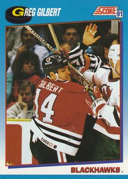 1991-92 Score Canadian Bilingual #539 Greg Gilbert Front