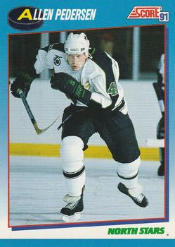 1991-92 Score Canadian Bilingual #599 Allen Pedersen Front