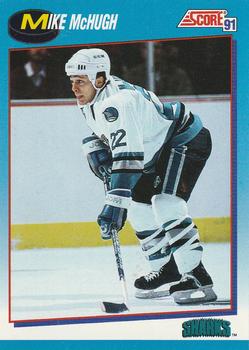 1991-92 Score Canadian Bilingual #651 Mike McHugh Front