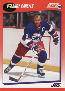 1991-92 Score Canadian Bilingual #125 Randy Carlyle Front