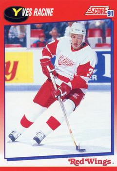 1991-92 Score Canadian Bilingual #158 Yves Racine Front