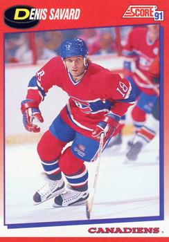 1991-92 Score Canadian Bilingual #165 Denis Savard Front