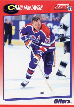 1991-92 Score Canadian Bilingual #202 Craig MacTavish Front