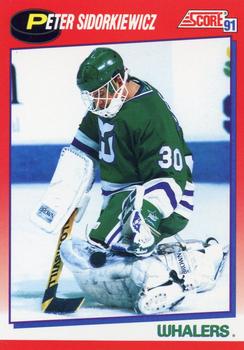 1991-92 Score Canadian Bilingual #203 Peter Sidorkiewicz Front