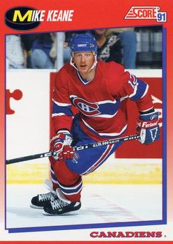 1991-92 Score Canadian Bilingual #251 Mike Keane Front