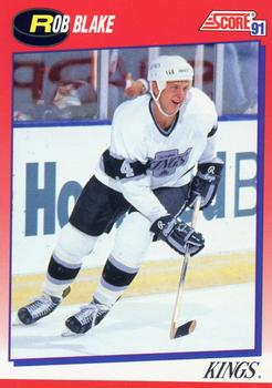 1991-92 Score Canadian Bilingual #27 Rob Blake Front