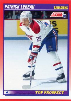 1991-92 Score Canadian Bilingual #280 Patrick Lebeau Front