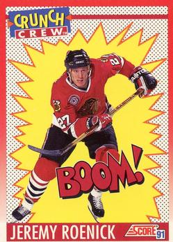 1991-92 Score Canadian Bilingual #309 Jeremy Roenick Front