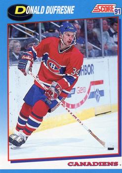 1991-92 Score Canadian Bilingual #392 Donald Dufresne Front