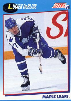1991-92 Score Canadian Bilingual #395 Lucien DeBlois Front
