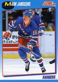 1991-92 Score Canadian Bilingual #421 Mark Janssens Front