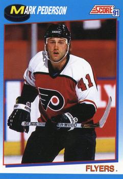 1991-92 Score Canadian Bilingual #435 Mark Pederson Front