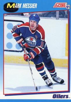 1991-92 Score Canadian Bilingual #505 Mark Messier Front