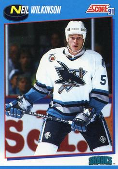1991-92 Score Canadian Bilingual #558 Neil Wilkinson Front